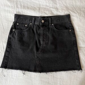 Charcoal grey denim mini skirt ASOS size 4